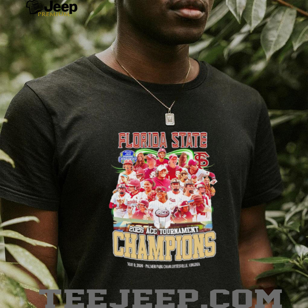Florida State Seminoles softball 2026 Acc Tournament Champions team collage shirt
