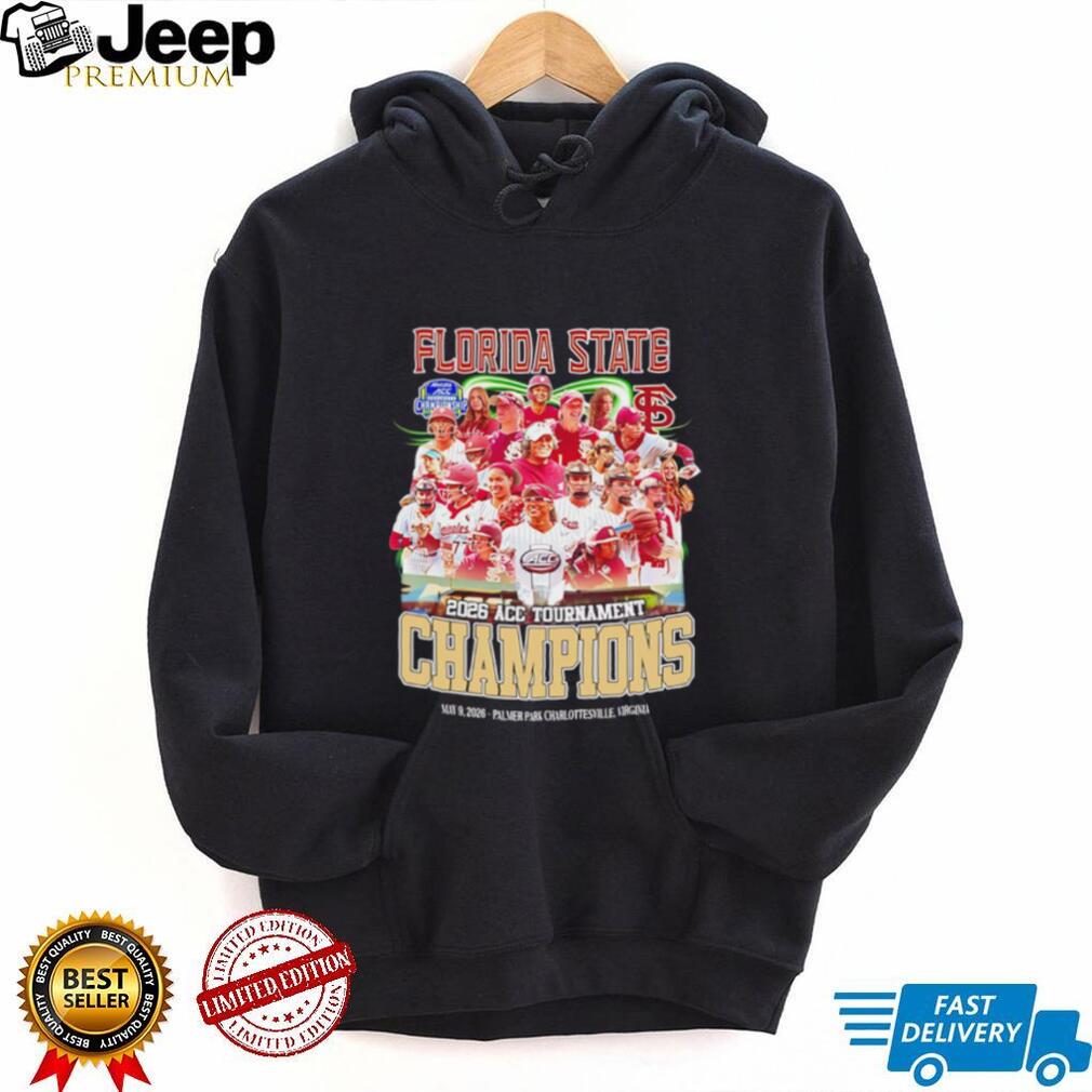 Florida State Seminoles softball 2026 Acc Tournament Champions team collage shirt