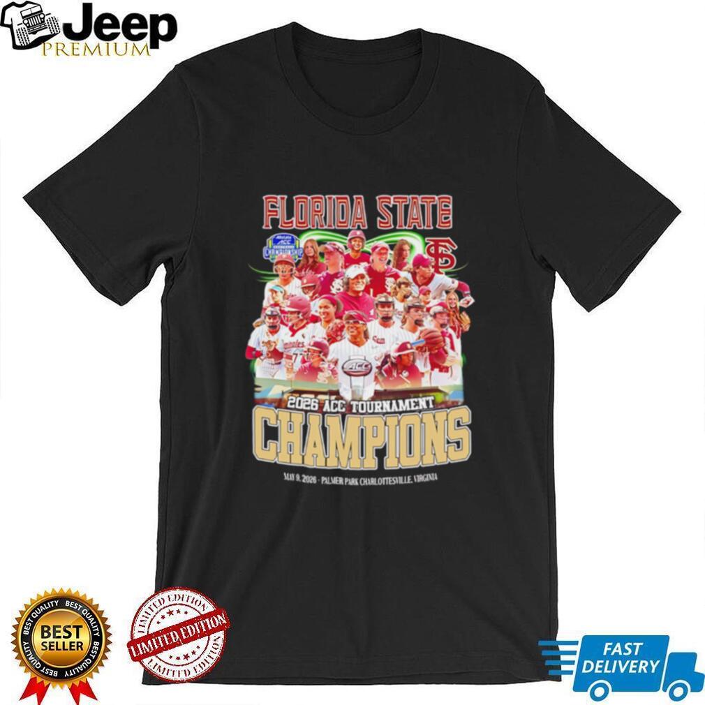 Florida State Seminoles softball 2026 Acc Tournament Champions team collage shirt