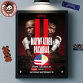 Floyd Mayweather Vs Manny Pacquiao Professional Boxing Match At Sphere Las Vegas On September 19 2026 Poster Canvas