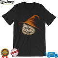 Fluffy Persian Cat Wizard Hat Magic Halloween Costume T Shirt