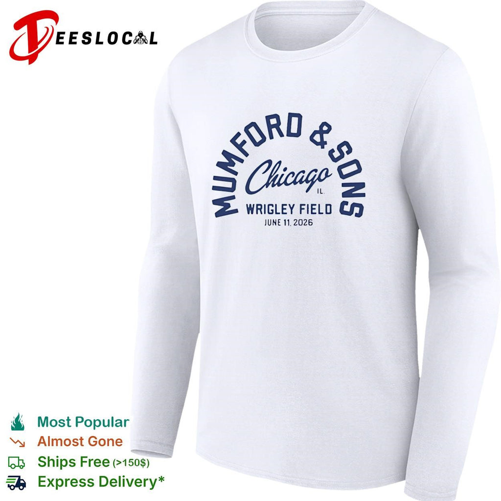 Folk rock band Chicago Wrigley Field June 11 2026 concert shirt