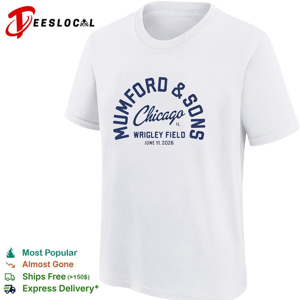 Folk rock band Chicago Wrigley Field June 11 2026 concert shirt