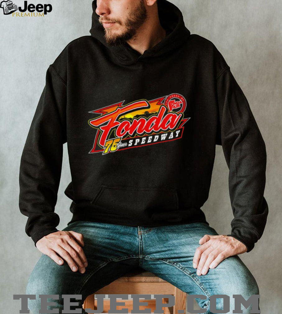Fonda Speedway 75 Years Anniversary Racing Logo T Shirt