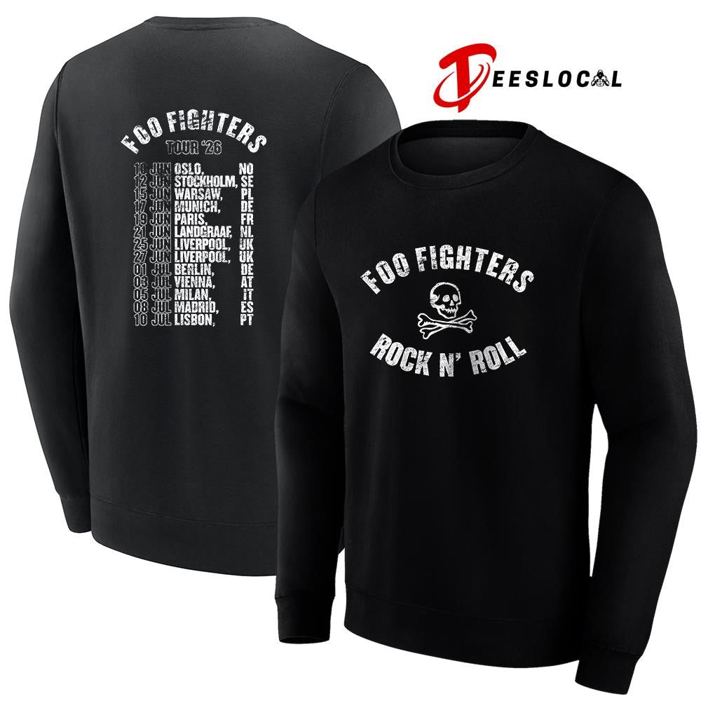 FooFightersRockn’skeletontourdatesscheduleshirt