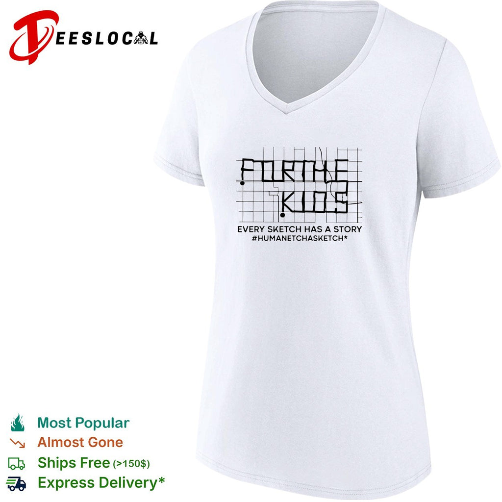 For the kids every sketch has a story human Etch A Sketch grid art shirt