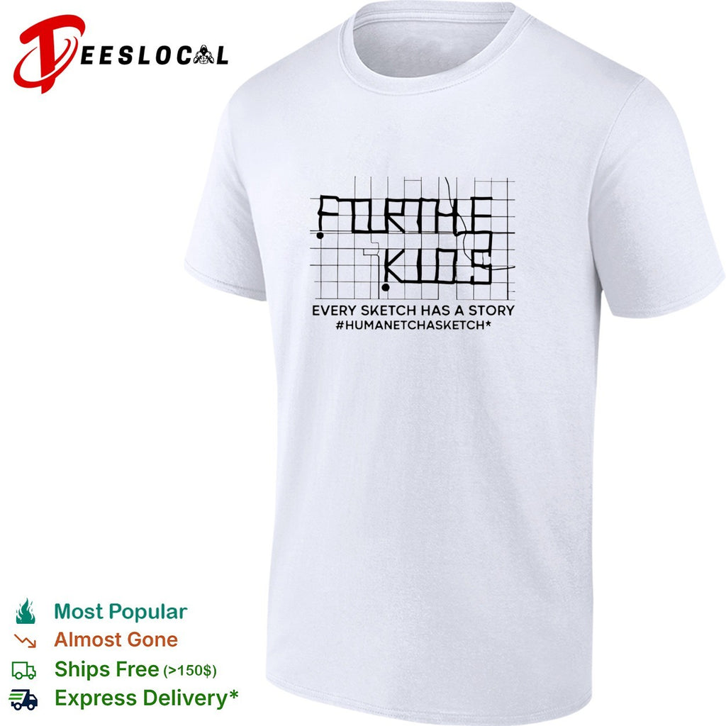 For the kids every sketch has a story human Etch A Sketch grid art shirt