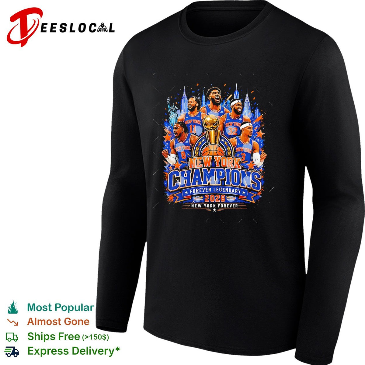 Forever legendary 2026 champions team trophy celebration poster shirt