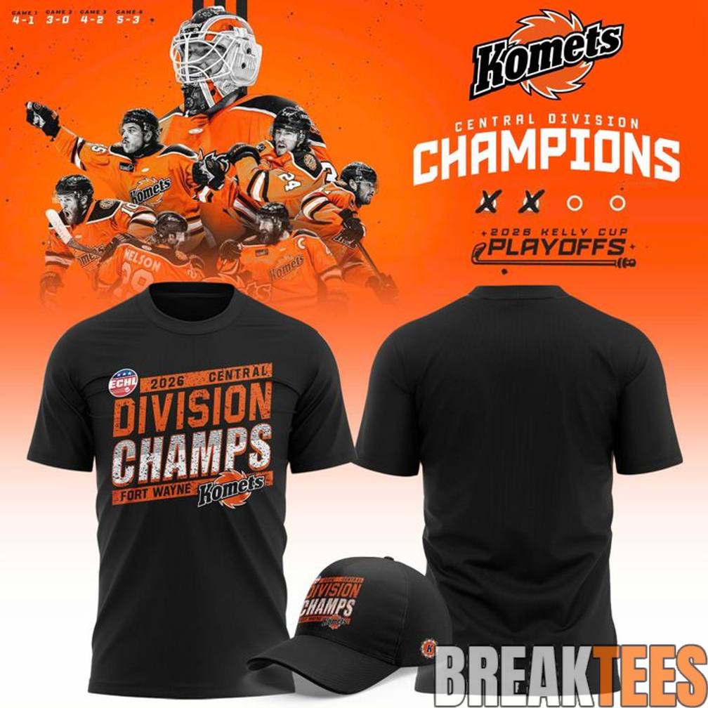 Fort Wayne Komets Central Division Champions 2026 Shirt