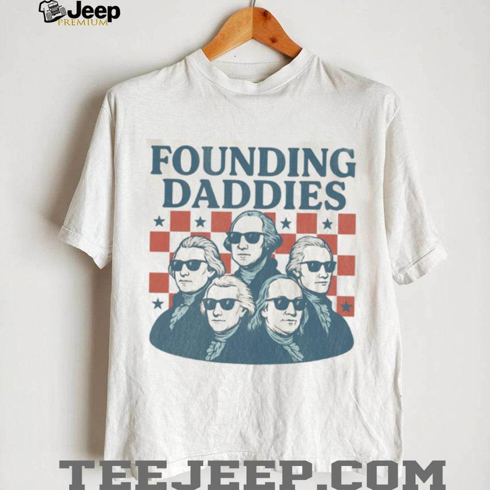 Founding Daddies American Presidents Sunglasses Vintage Style Shirt