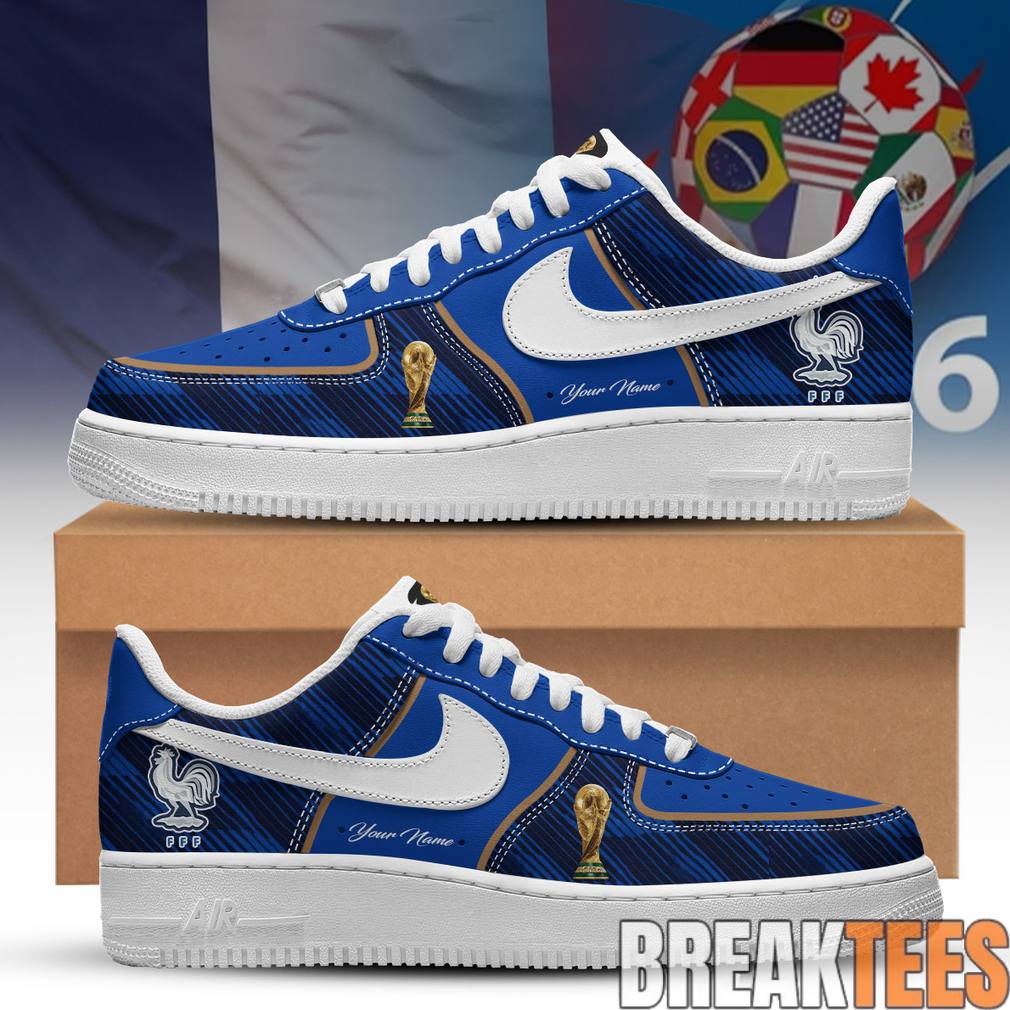 France National Team World Cup 2026 Custom Air Force 1 Shoes