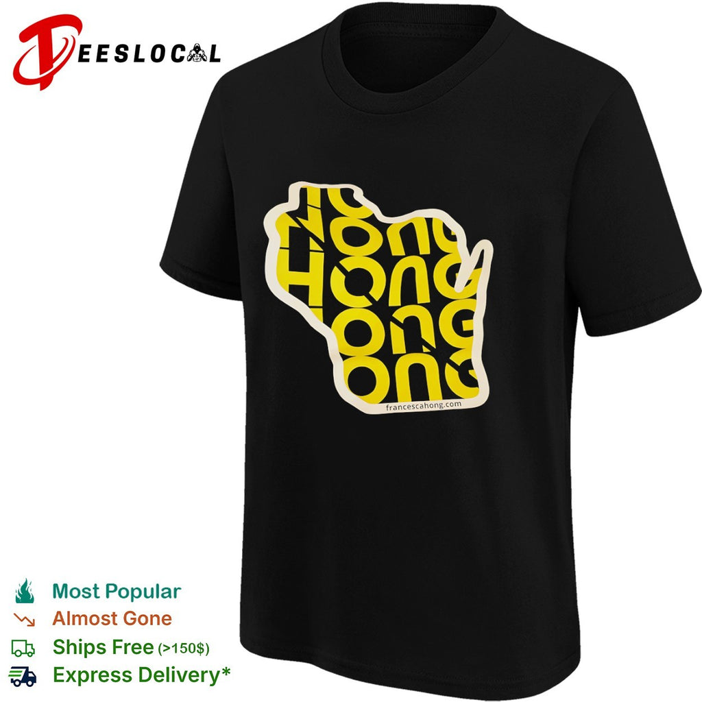 Francesca Hong Wisconsin State Map shirt