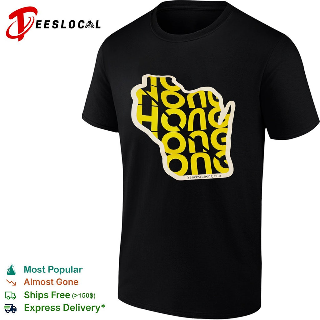 Francesca Hong Wisconsin State Map shirt