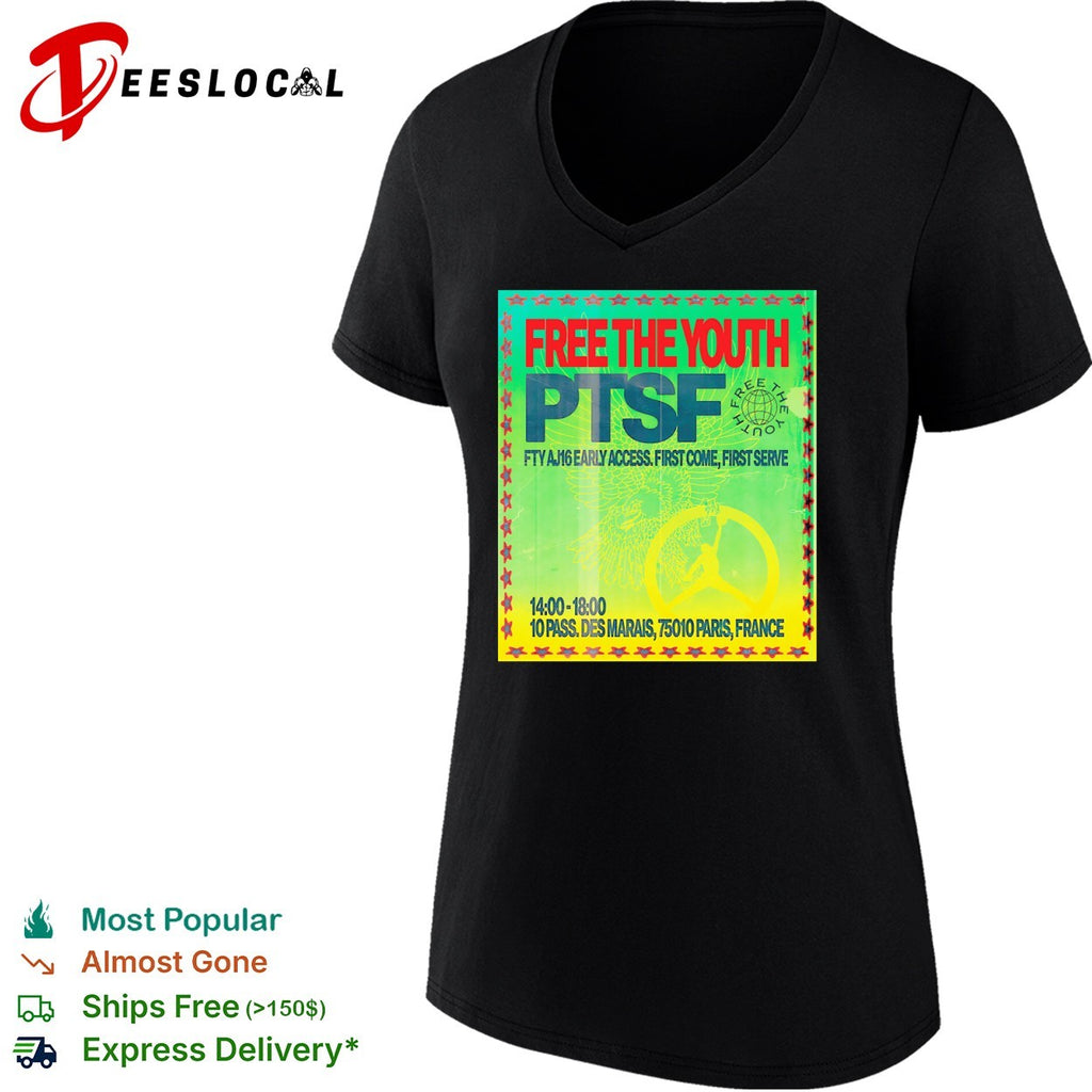 Free The Youth PTSF AJ16 10 Pass Des Marais 75010 Paris France early access shirt
