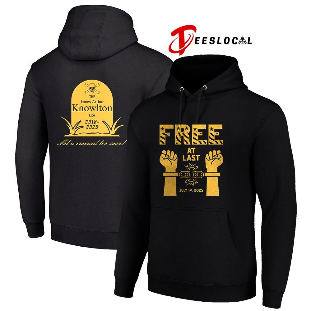 Free at last the James Arthur Knowlton not a moment too soon graphic shirt