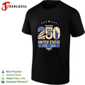 Freedom 250 United States 1776 2026 Liberty Bell Statue of Liberty Eagle shirt