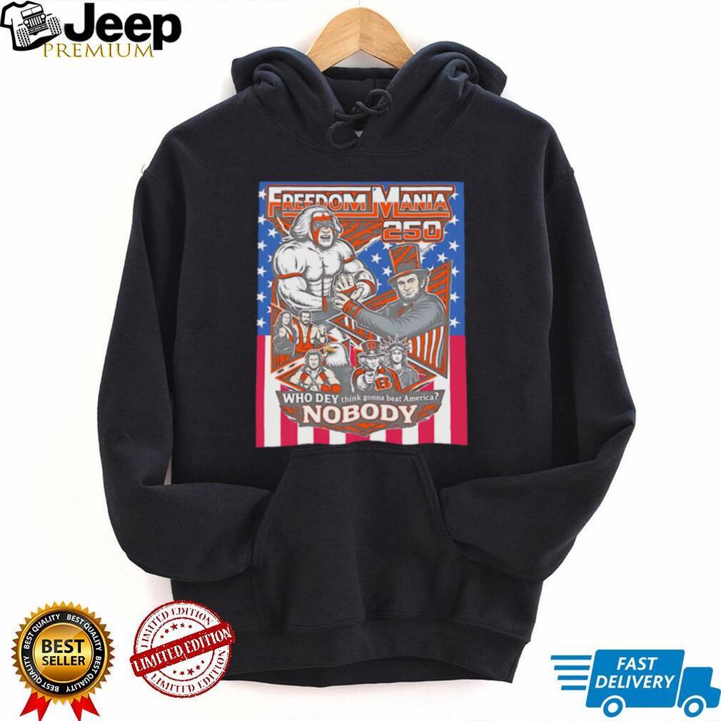 Freedom Mania 250 Cincinnati Who Dey Wrestling T Shirt