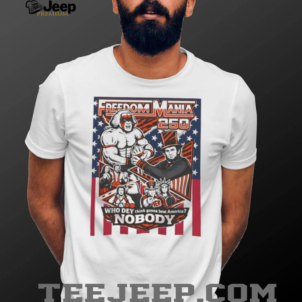 Freedom Mania 250 Ultimate Warrior Patriotic T Shirt