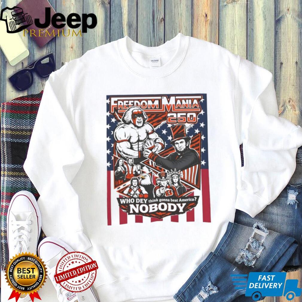 Freedom Mania 250 Ultimate Warrior Patriotic T Shirt