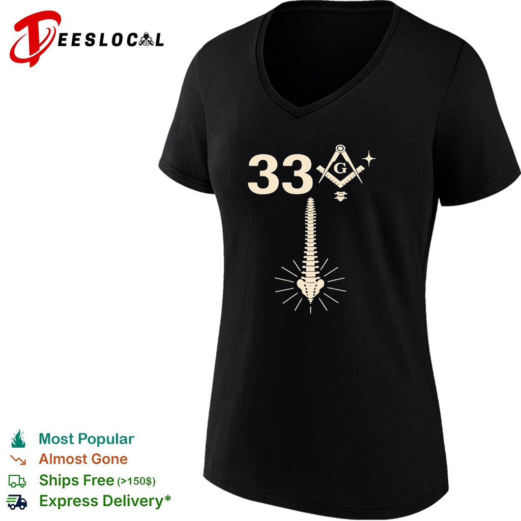 Freemason 33 spine bone shirt