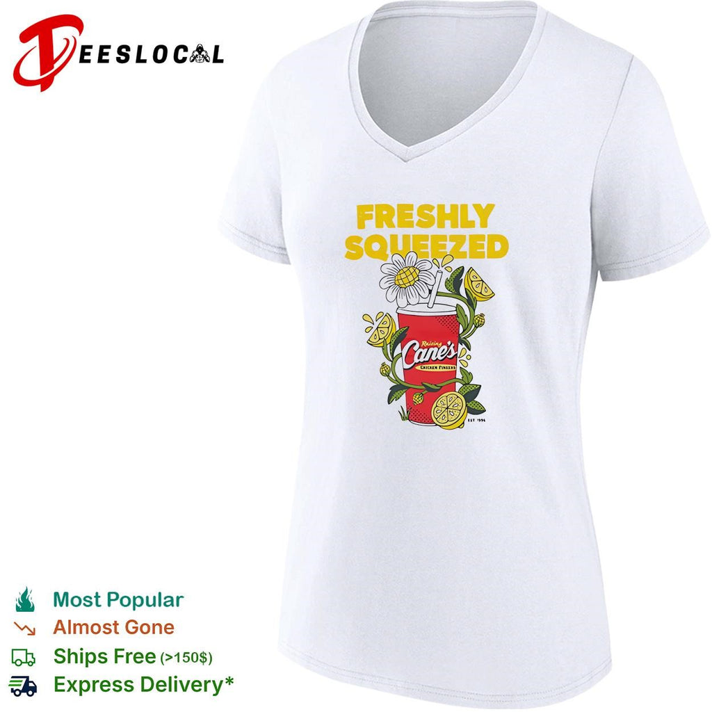 Freshly squeezed lemonade chicken fingers vintage cup illustration shirt