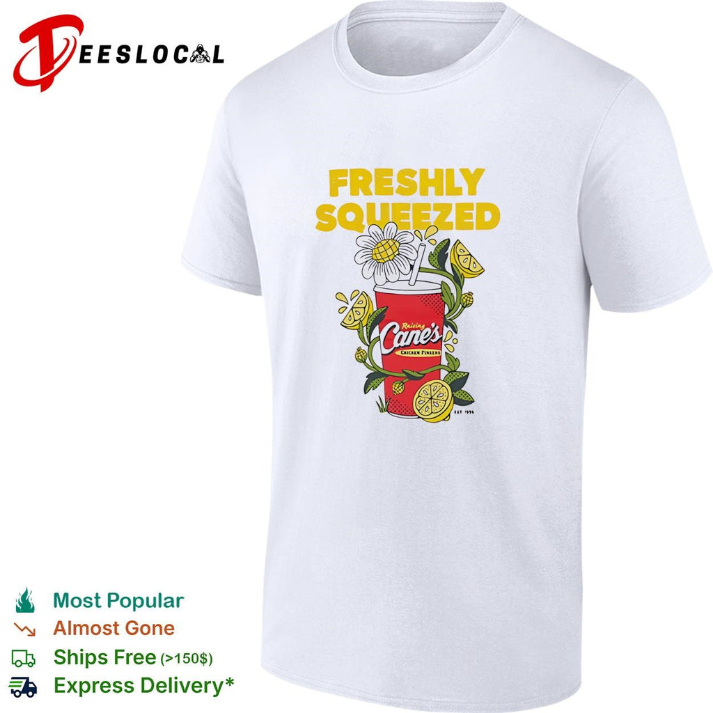 Freshly squeezed lemonade chicken fingers vintage cup illustration shirt