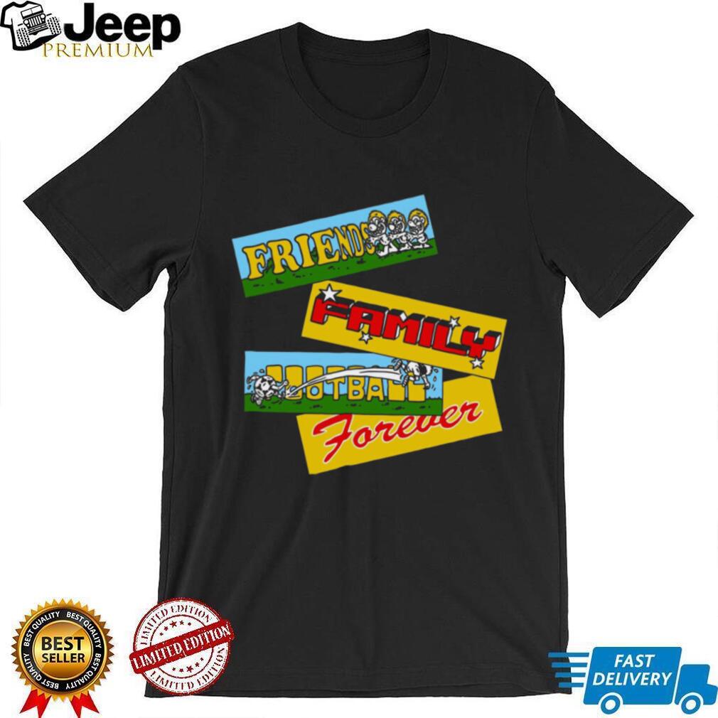 Friends Family Football Forever Retro Cartoon Style Sport T Shirt