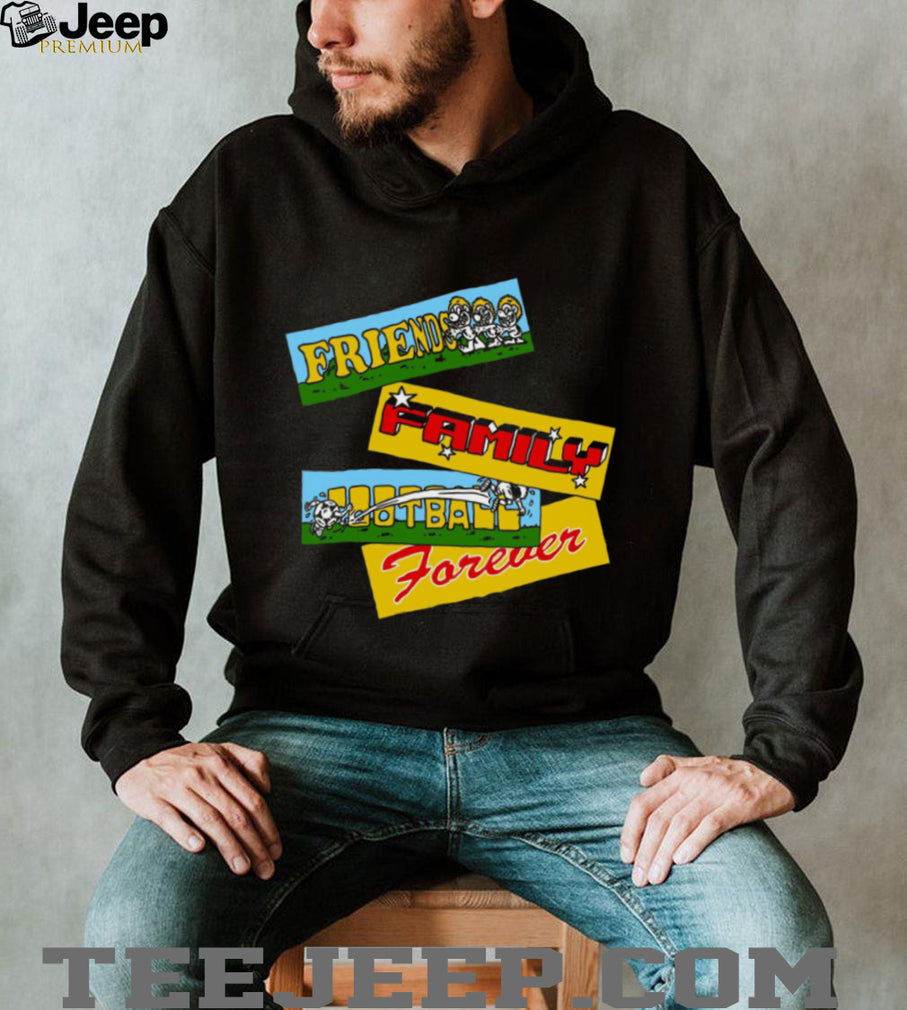 Friends Family Football Forever Retro Cartoon Style Sport T Shirt
