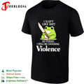 Frog I slept badly so today I will be choosing violence shirt