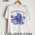 Frog Riding Bicycle with Cat Off To Be Radical Left Scum Vintage Aesthetic T Shirt