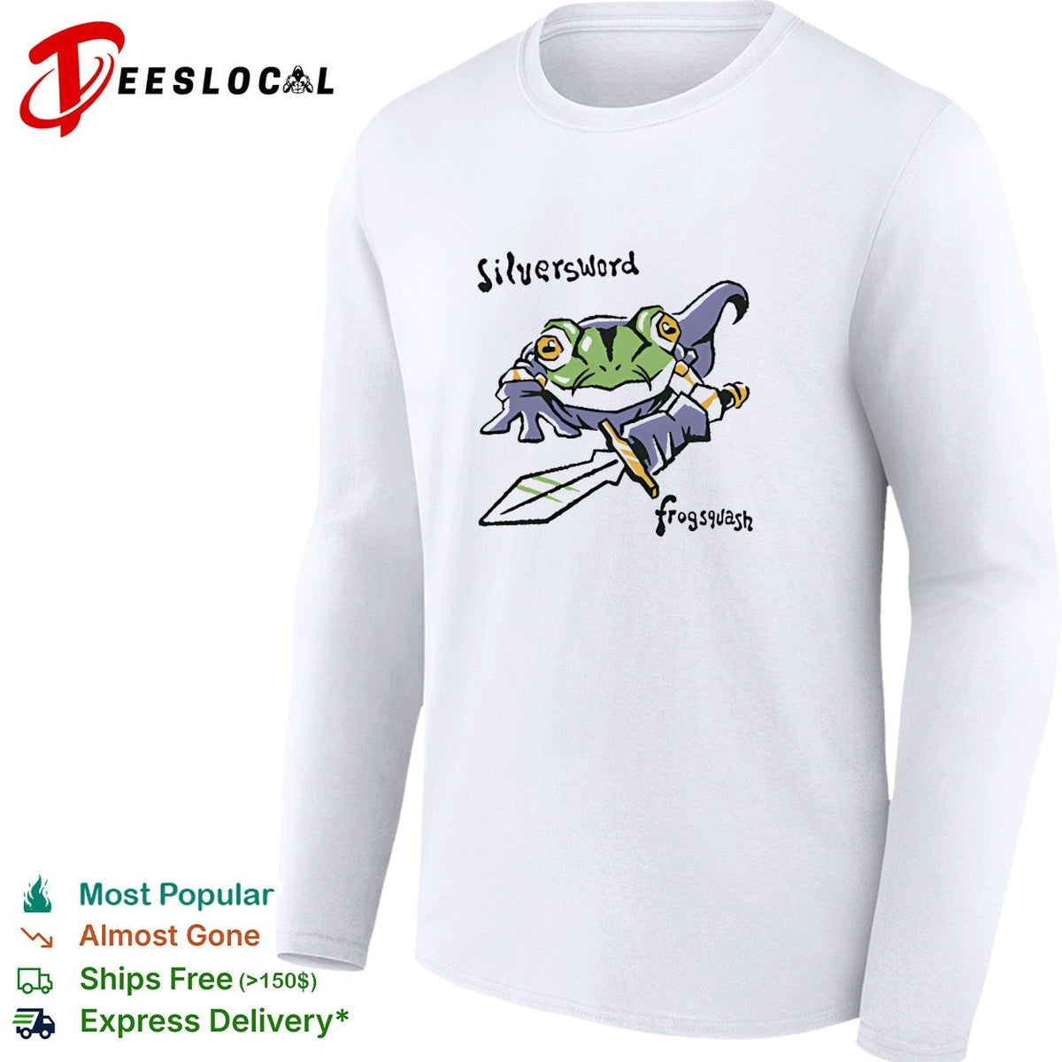 Frog aka Glenn from Chrono Trigger in the style of Silverchair’s album Frogstomp shirt