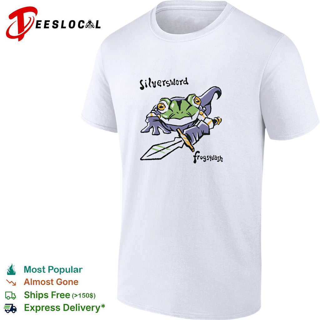 Frog aka Glenn from Chrono Trigger in the style of Silverchair’s album Frogstomp shirt