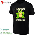 Frog middle finger I’m gonna let karma fix it because if I fix it I’m 90ing to jail shirt