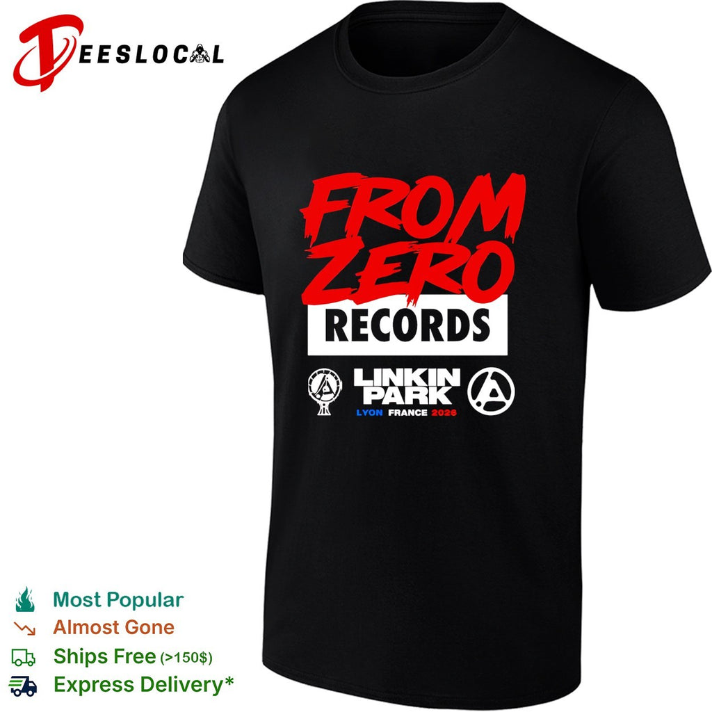 From Zero Records rock concert Lyon France 2026 logo art shirt