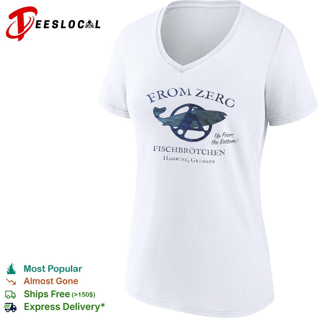 From Zero Up From the Bottom Fischbrotchen Hamburg Germany Anarchy Fish shirt