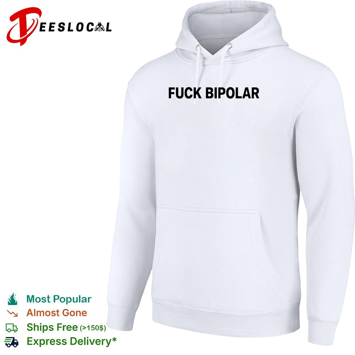 Fuck Bipolar mental health awareness quote humor message casual shirt