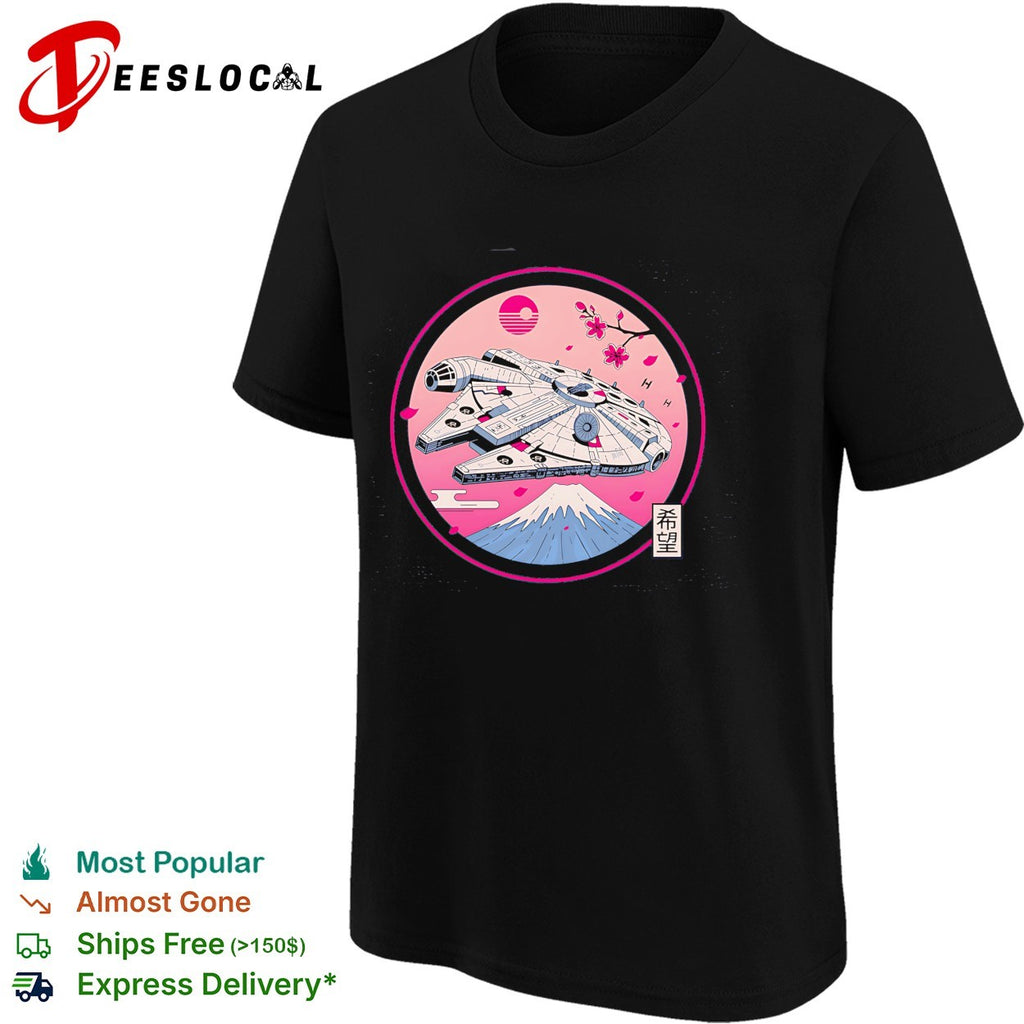 Fuji Hope a Japanese style design featuring the Millennium Falcon shirt