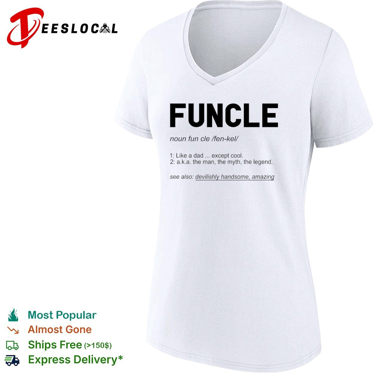 Funcle like a dad except cool definition shirt
