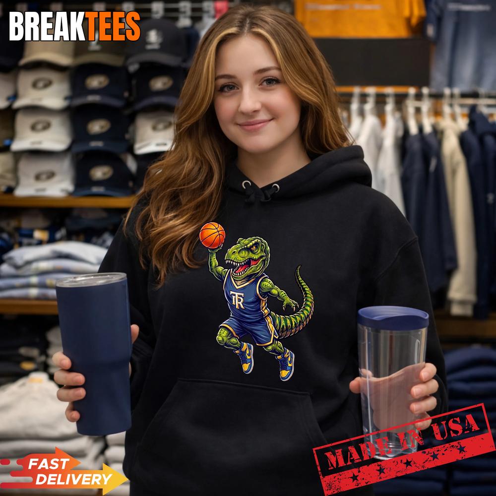 Funny Basketball Dinosaur Basketballsaurus T-Rex Basketball Shirt