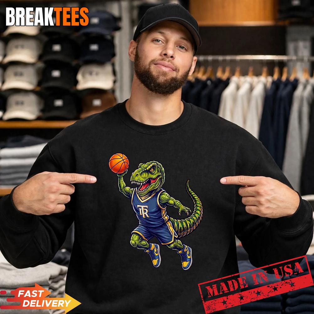 Funny Basketball Dinosaur Basketballsaurus T-Rex Basketball Shirt