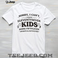 Funny Busy Mom Eleven Seven Kids Sports Activities T Shirt