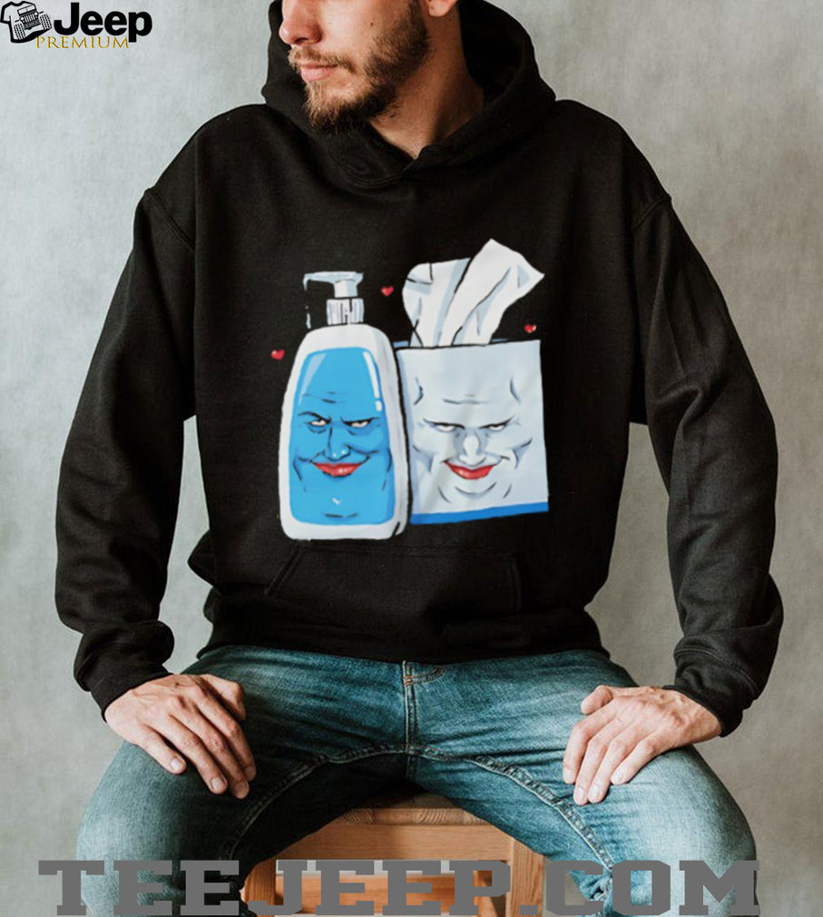 Funny Cartoon Soap and Tissue Box “Blue Face” Meme T Shirt
