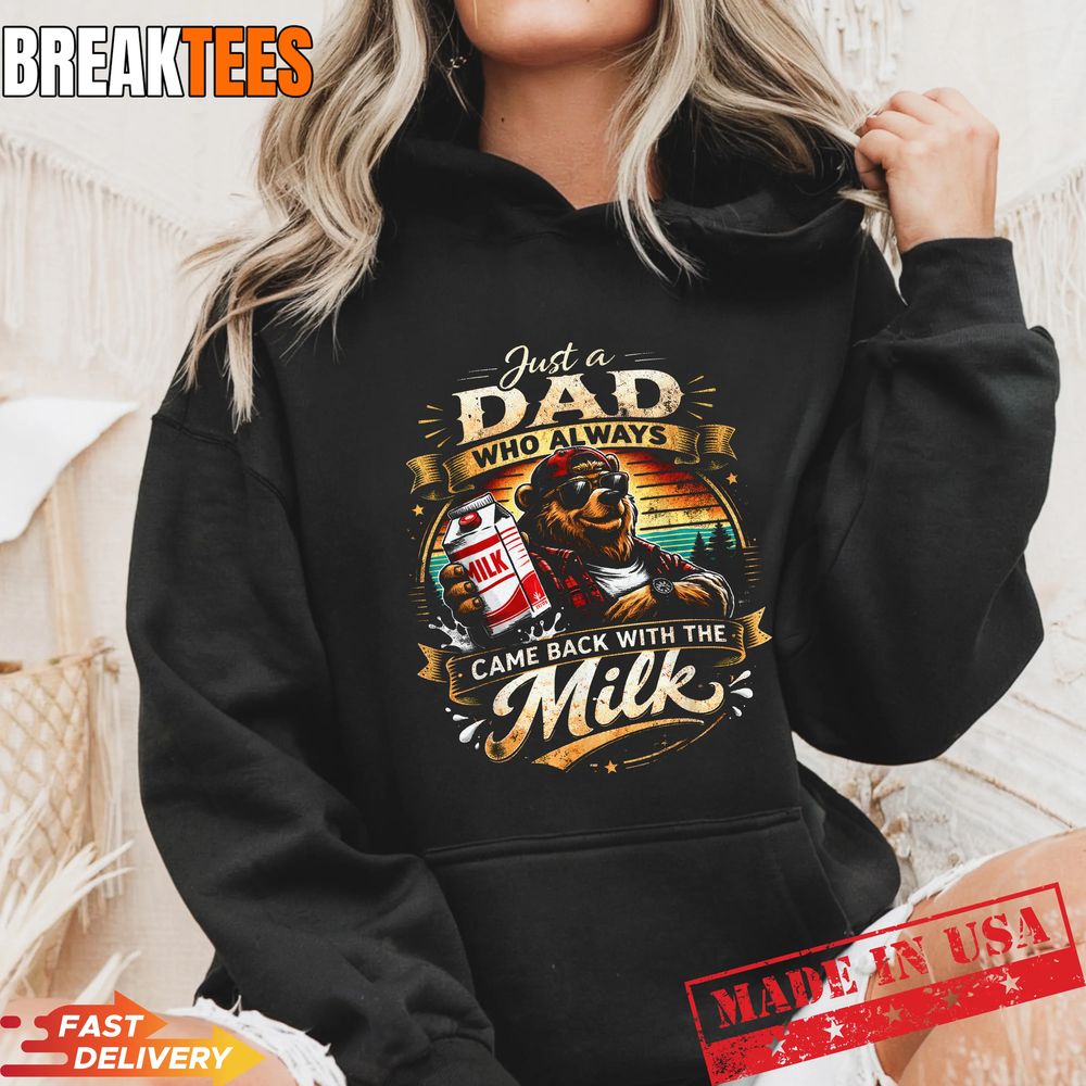 Funny Dad Shirt – Papa Bear Milk T-Shirt