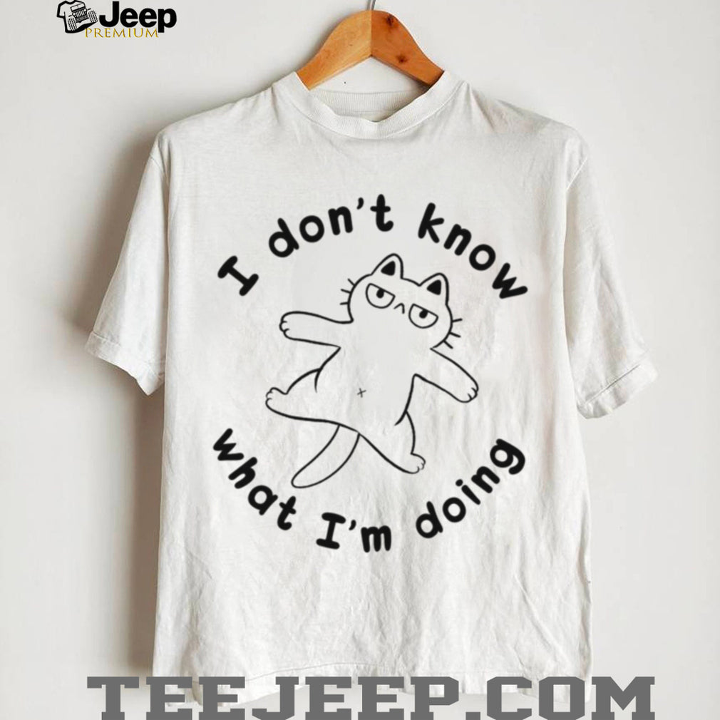 Funny Lazy Cat Sarcastic Quote Casual Graphic T Shirt