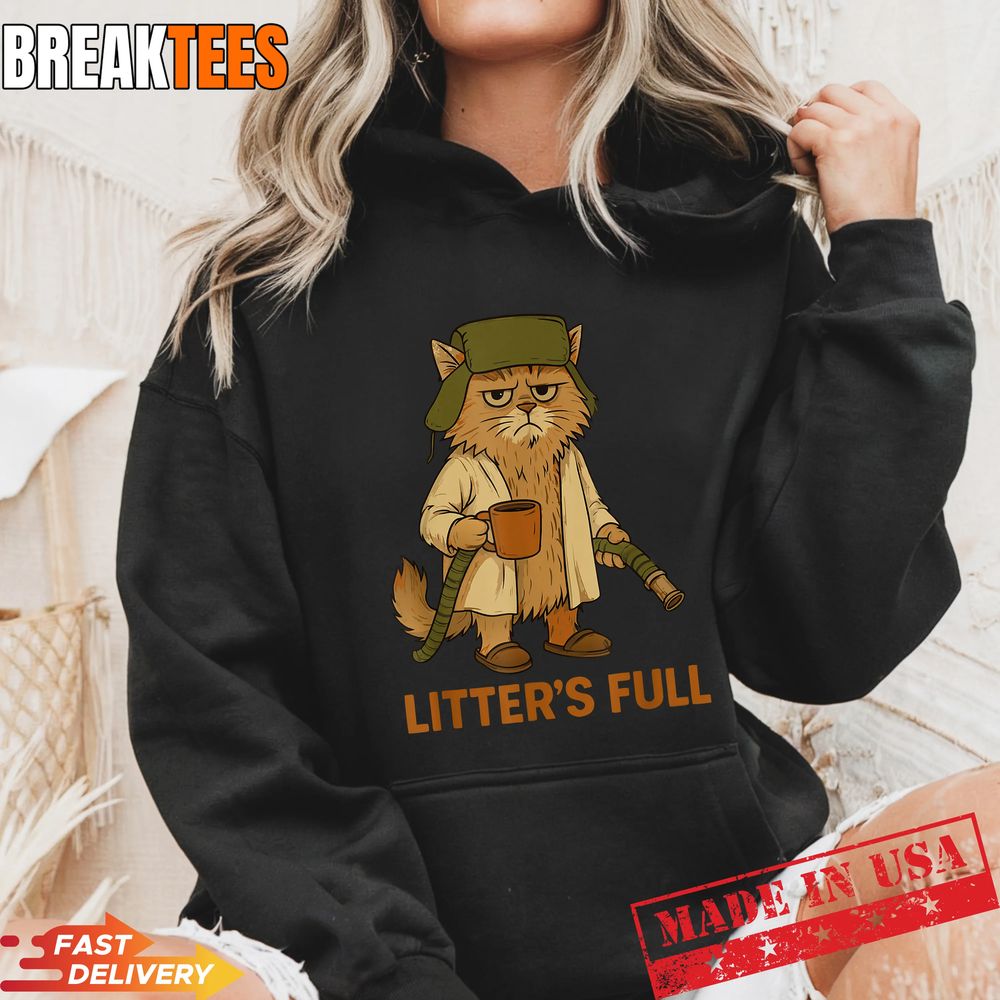 Funny Litters Full Cat Lovers Christmas Shirt
