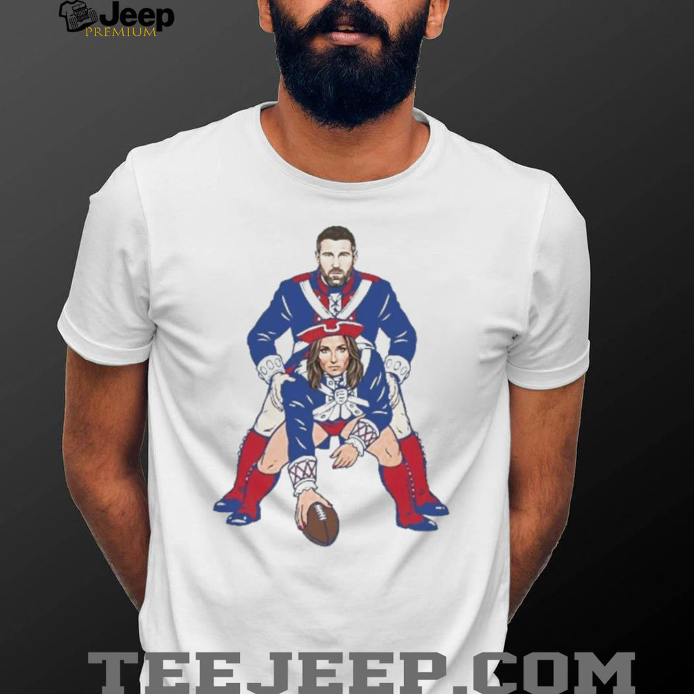 Funny Patriotic Football Couple Parody Graphic T Shirt