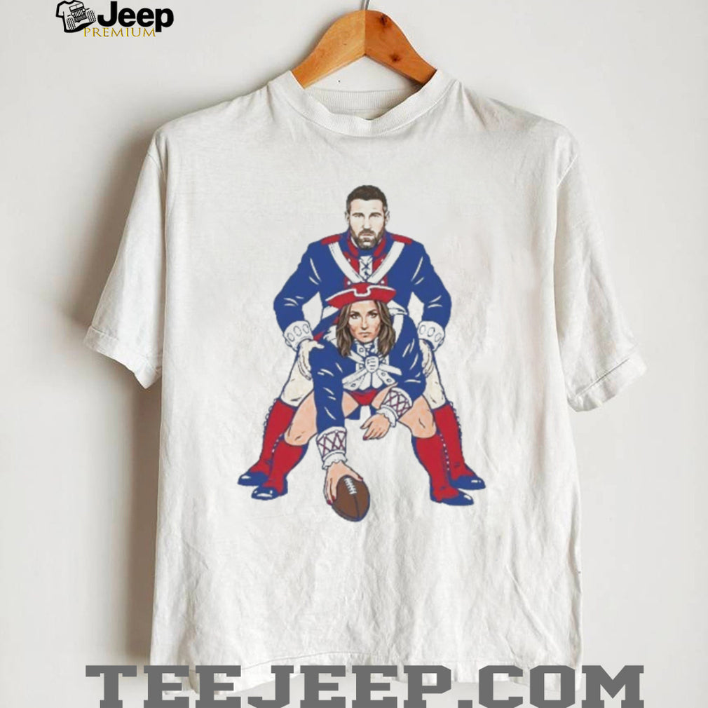 Funny Patriotic Football Couple Parody Graphic T Shirt