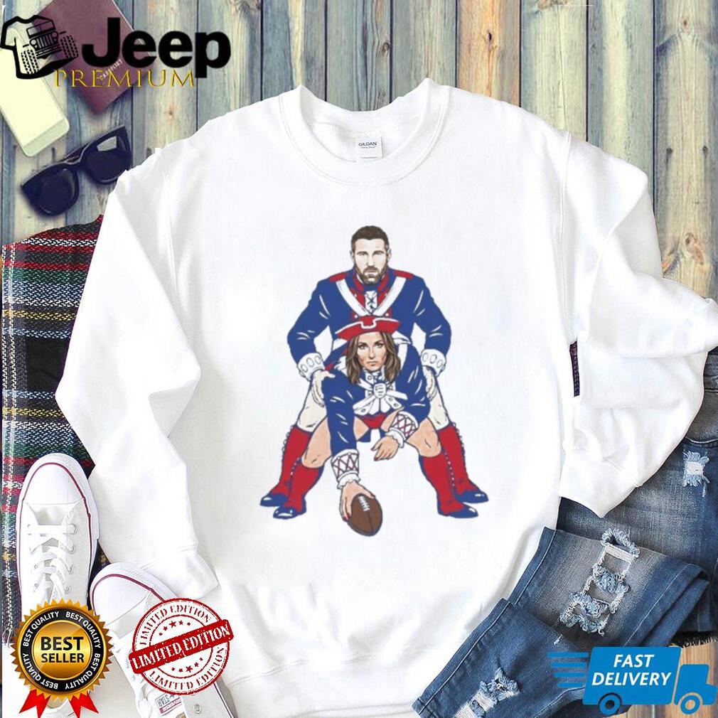 Funny Patriotic Football Couple Parody Graphic T Shirt
