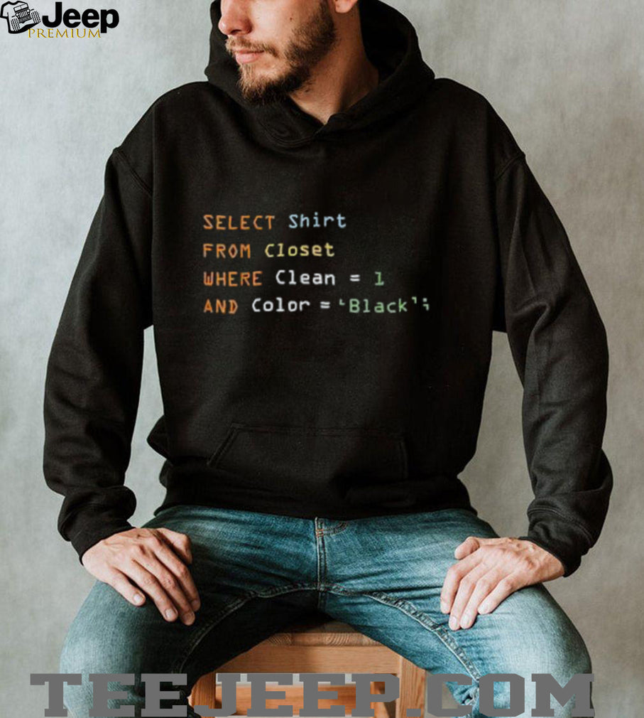 Funny SQL Coding Programmer Database Developer T Shirt