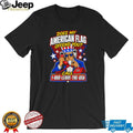 Funny Uncle Sam American Flag Offend You Call 1 800 Leave The USA T Shirt